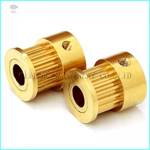 Small CNC Machining Brass Timing Belt Pulley